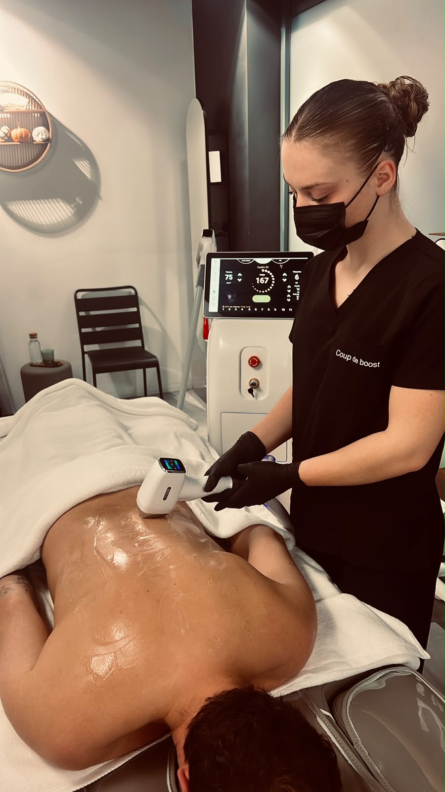 Séance d'épilation laser diode au centre SvelTech